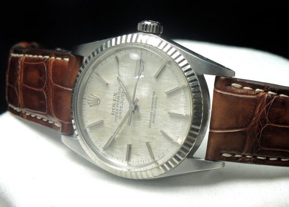 Genuine Rolex Datejust with perfect linen dial Automatic