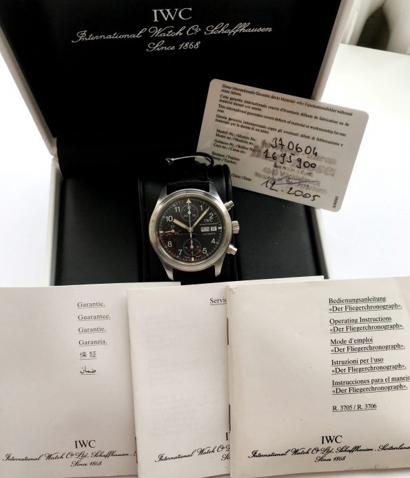 Serviced IWC Flieger Chronograph Full Set Automatic
