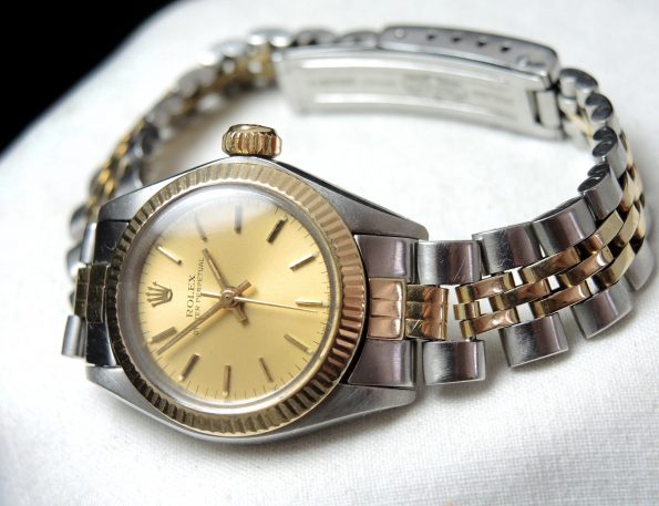 Original Rolex Damen Datejust Stahl Gold Automatik