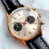 STUNNING Breitling Top Time 36mm Panda Dial Gold Plated Chronograph