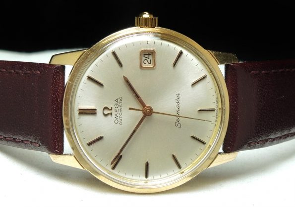 Outstanding Solid 18k Yellow Gold Omega Seamaster