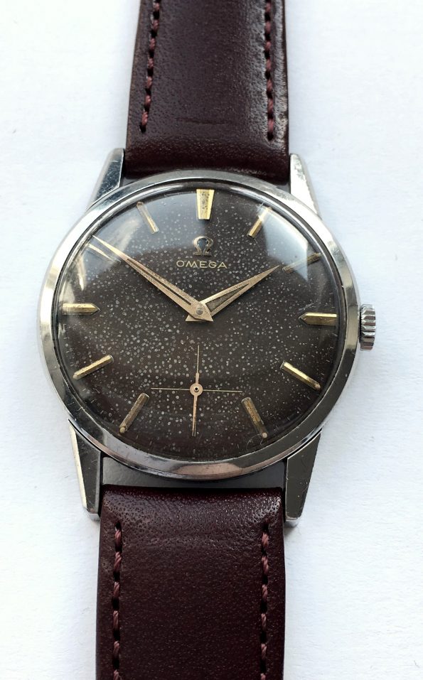Chocolate Dial Omega Handwinding Watch Vintage