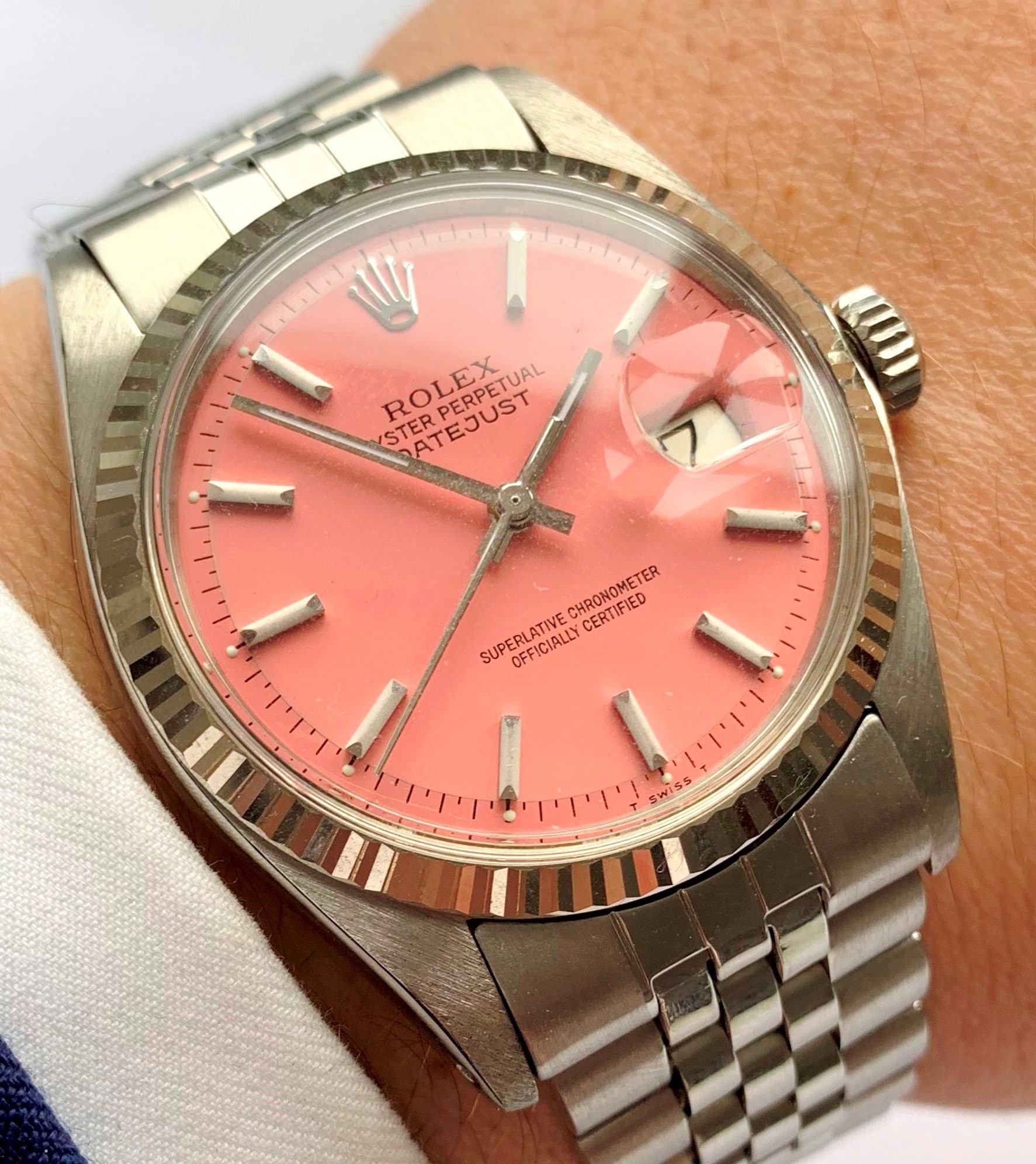 rolex datejust 36mm pink dial