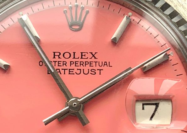 Tolle Rolex Datejust 36mm Stahl Pink Restauriertes ZB