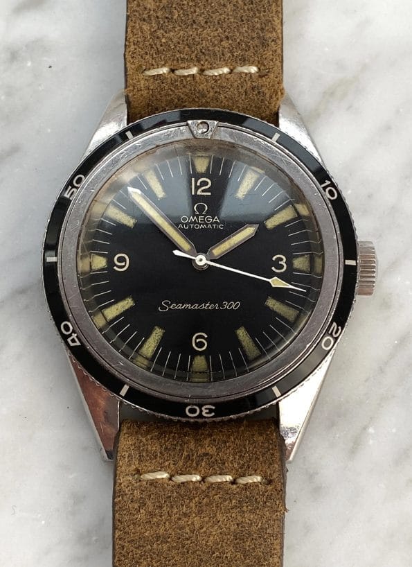 TRANSITIONAL Omega Seamaster 300 Vintage Diver ref 14755-1 with EXTRACT