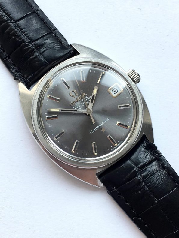 Beautiful Vintage Anthracite Dial Omega Constellation Date