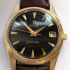 Gold Plated Omega Seamaster Automatic Black Dial