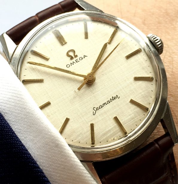 Omega Seamaster with Textured Linen Dial