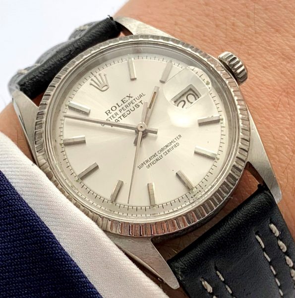 Fully Restored Rolex Datejust 36mm Steel silver dial