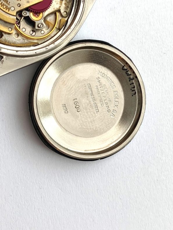 Restaurierte Rolex Datejust 36mm Stahl silbernes Ziffernblatt