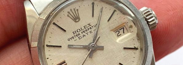 Perfekte Rolex Damen Date mit Leinen Ziffernblatt