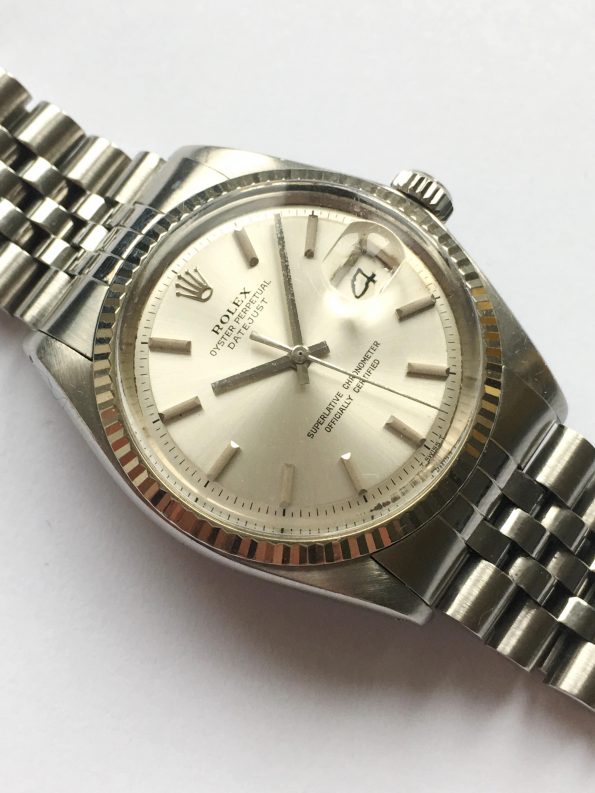 Serviced Rolex Datejust 36mm Steel silver dial