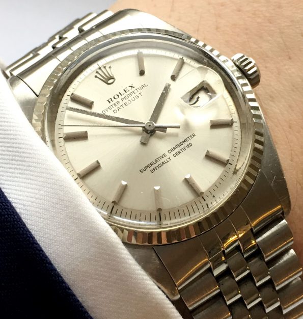 Serviced Rolex Datejust 36mm Steel silver dial