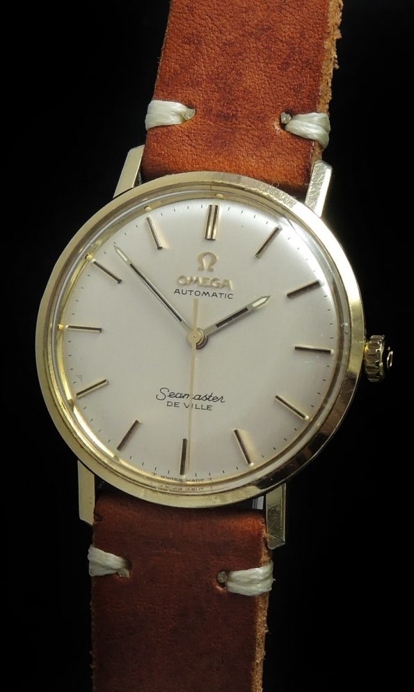 Gold Plated Omega Seamaster Automatic De Ville Box Papers