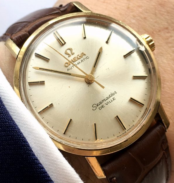 Gold Plated Omega Seamaster De Ville Automatic 34mm