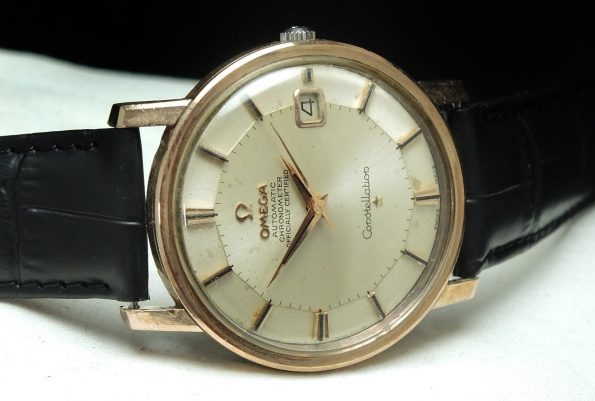 Vintage rose gold plated Omega Pie Pan Constellation Automatic