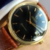 Gold Plated Vintage Omega Seamaster Automatic Black Dial