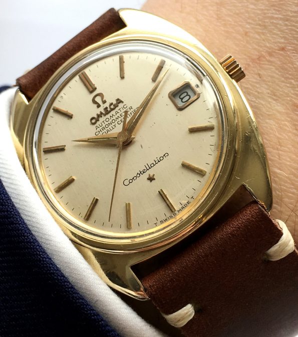 Gold Plated Omega Constellation C Case