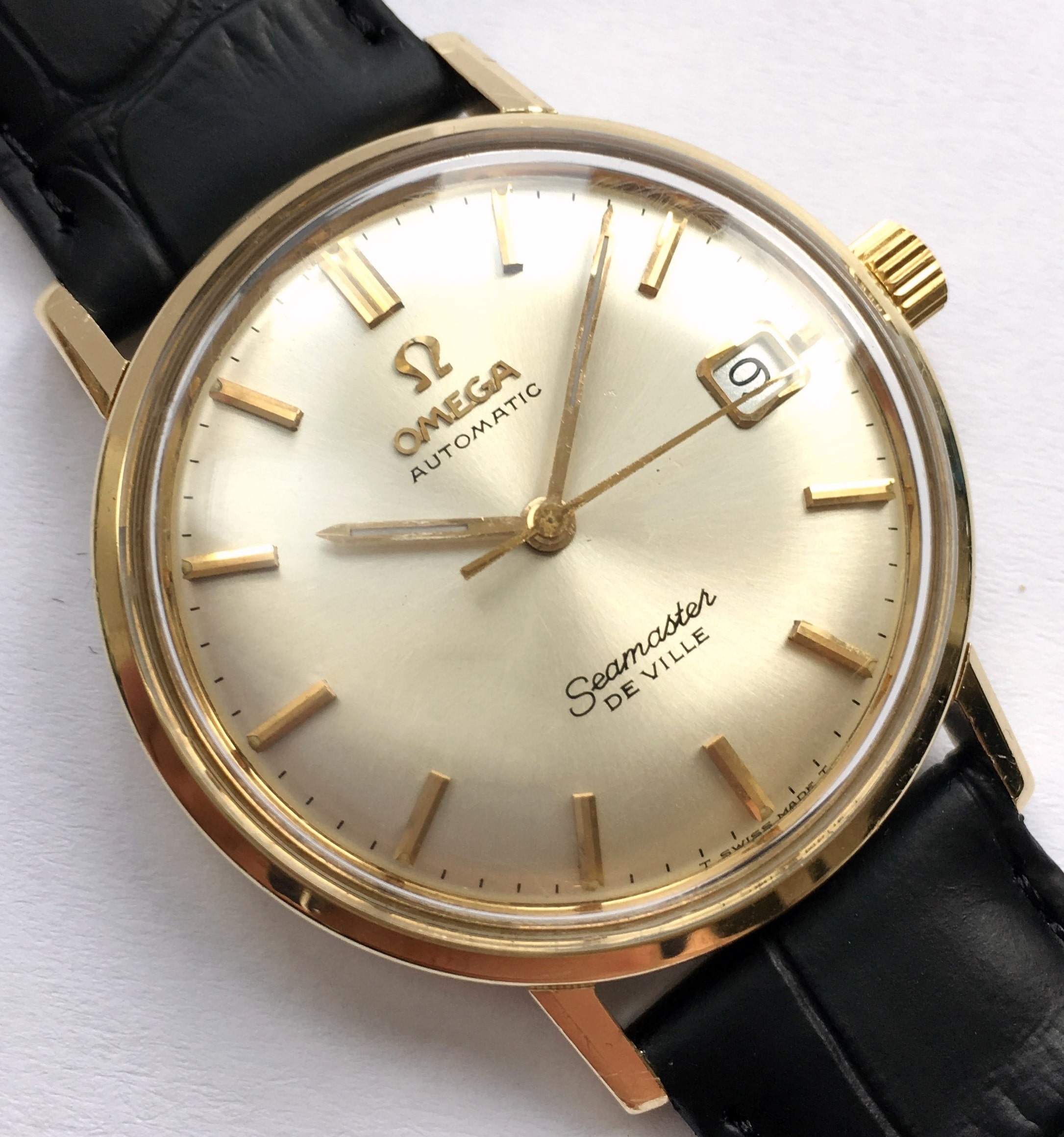 omega watch 14k gold