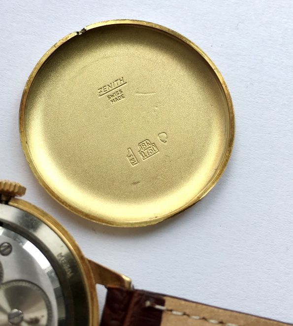 Great 1950s Solid Gold Zenith Watch