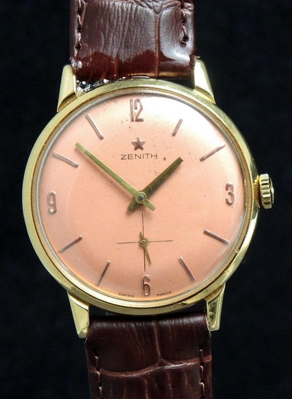 Tolle 1950er Vollgold Zenith Uhr