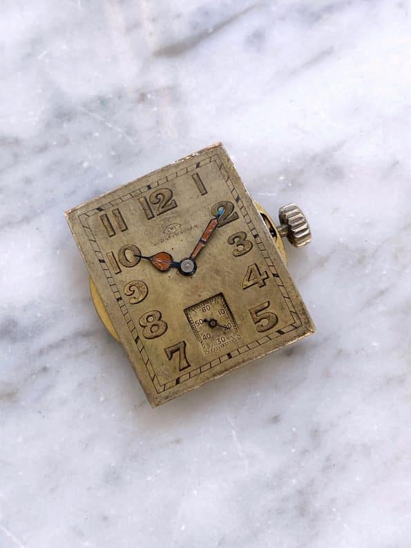 Vintage IWC Tank Art Deco Uhr mit Silbergehäuse