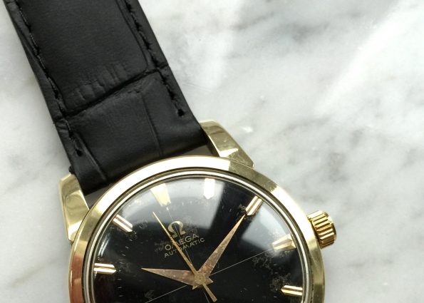 FULL SET Omega Seamaster Automatic Vintage gold plated BOX PAPERS