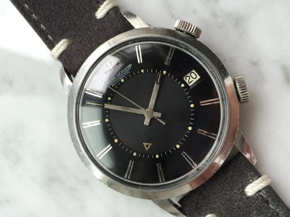 Stunning Jaeger LeCoultre Memovox Automatic Date black dial | Vintage ...
