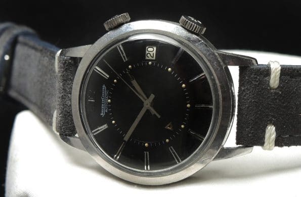Stunning Jaeger LeCoultre Memovox Automatic Date black dial