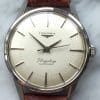 Rare Longines Flagship Vintage Steel with Etched Ship on Caseback