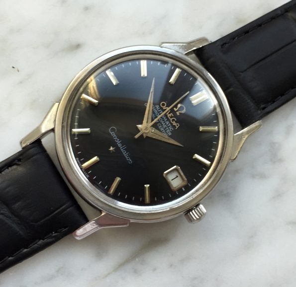 Beautiful Vintage Omega Constellation black dial fully restored