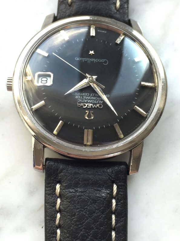 Superb Omega Constellation Pie Pan Automatic black dial