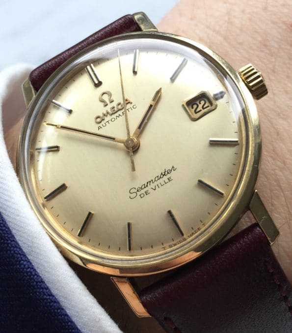 Attractive Omega Seamaster De Ville Automatic Vintage gold plated