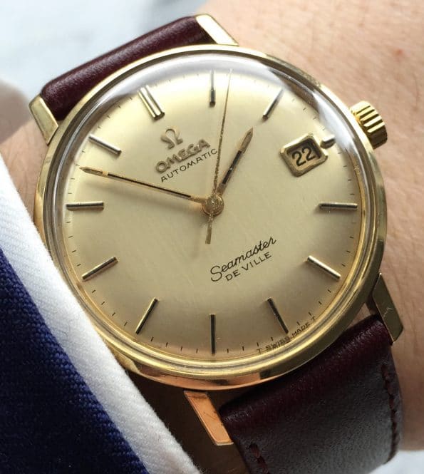 Attractive Omega Seamaster De Ville Automatic Vintage gold plated