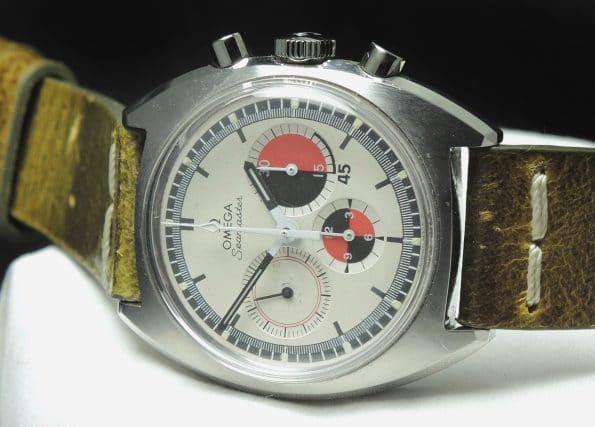 Omega Seamaster Soccer Vintage Chronograph with green strap