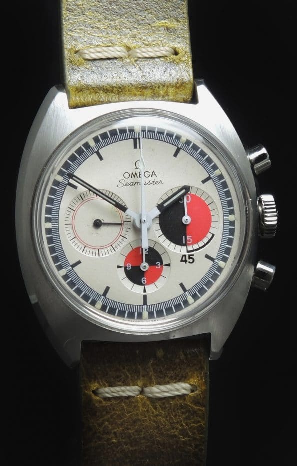Omega Seamaster Soccer Vintage Chronograph with green strap