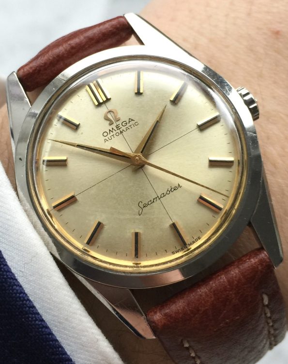 Perfect Omega Seamaster Automatic Vintage Cream Colored Dial | Vintage ...