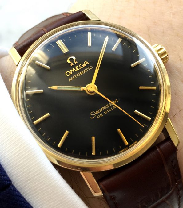 Great Condition Vintage Omega Seamaster Deville Automatic Gold Plated