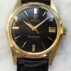 Vintage Omega Seamaster Automatic Gold Plated Black Dial