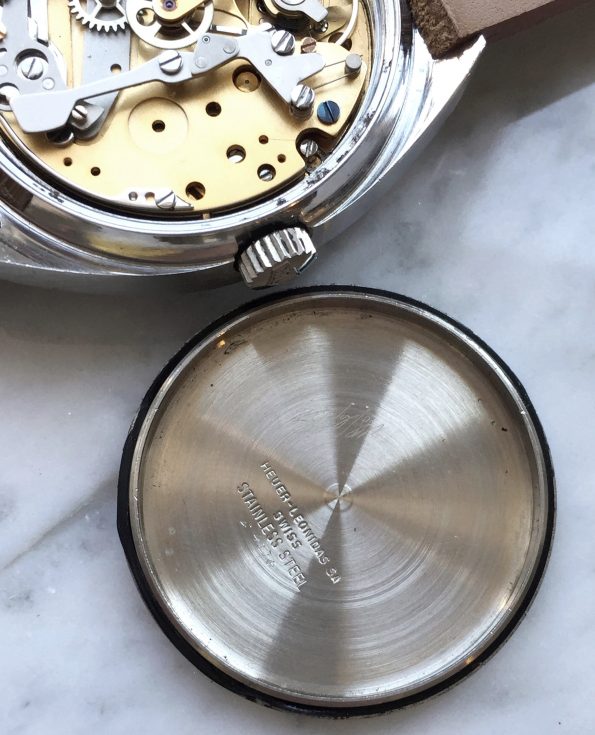 Vintage Heuer Carrera blue Dial Chronograph
