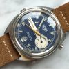 Vintage Heuer Carrera Chronograph Blaues Ziffernblatt