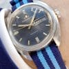 Jaeger LeCoultre Vintage Blue Dial Steel Automatic Day Date