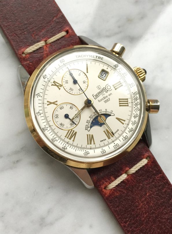 Eberhard Co 75 Anniversary Limited Edition Chronograph Moonphase 1887