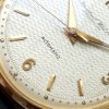 Investment Grade Solid Gold IWC with Textured Dial and Extract from the Archives