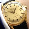 Gorgeous Omega Constellation Automatic Solid Gold with Golden Linen Dial