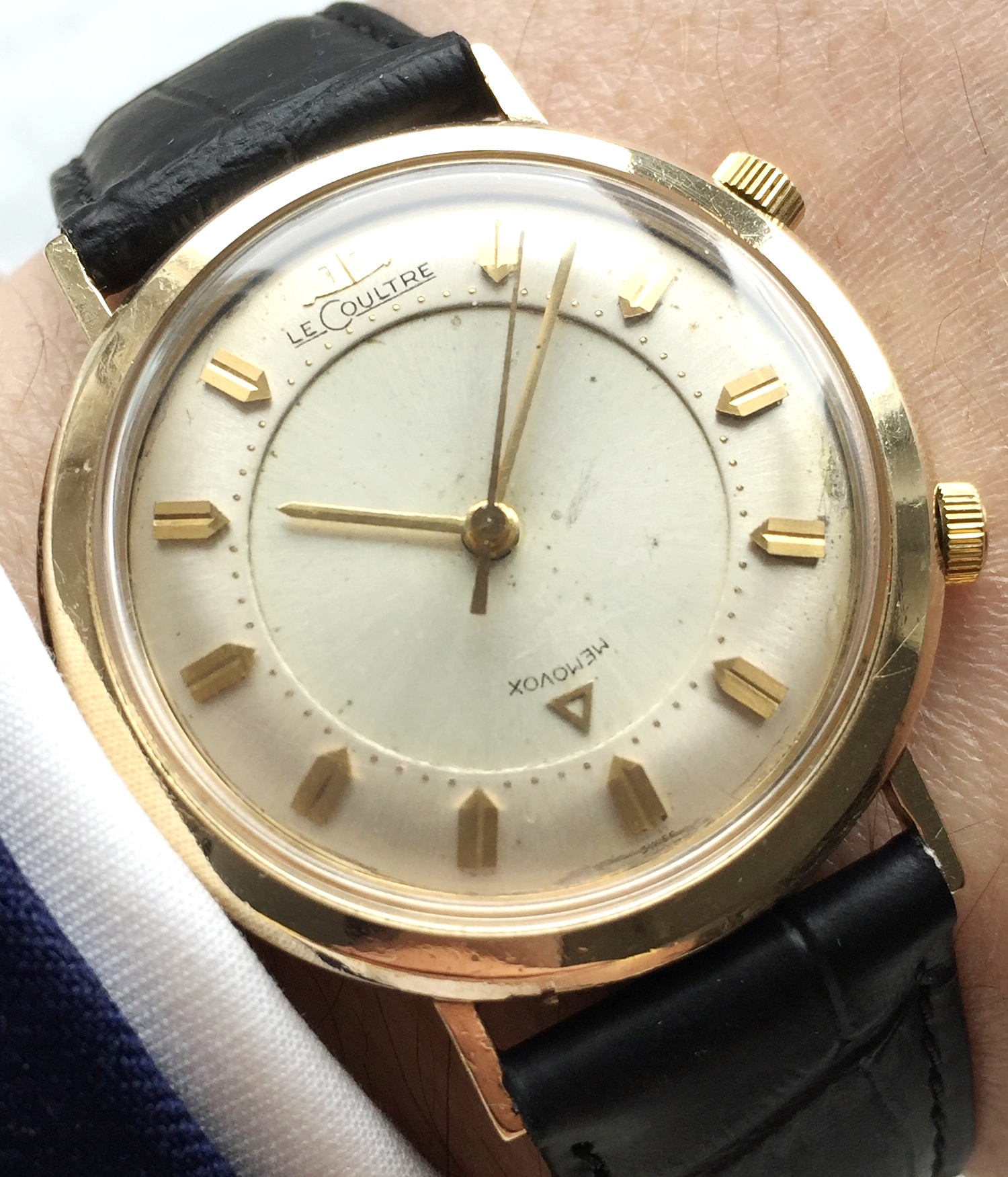 Vintage Jaeger LeCoultre Memovox with JLC Service for 1200 Euro ...