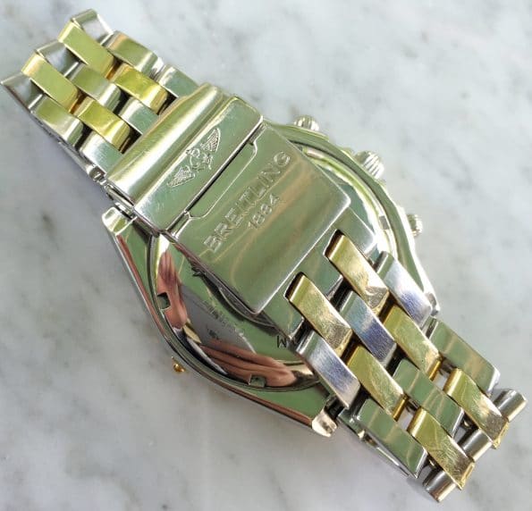 Vintage Breitling Chronomat Stahl Gold MOP Perlmutt