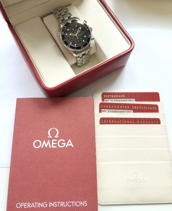 Vintage Omega Seamaster 300 Professional Diver Chronograph Full Set 41mm Automatik