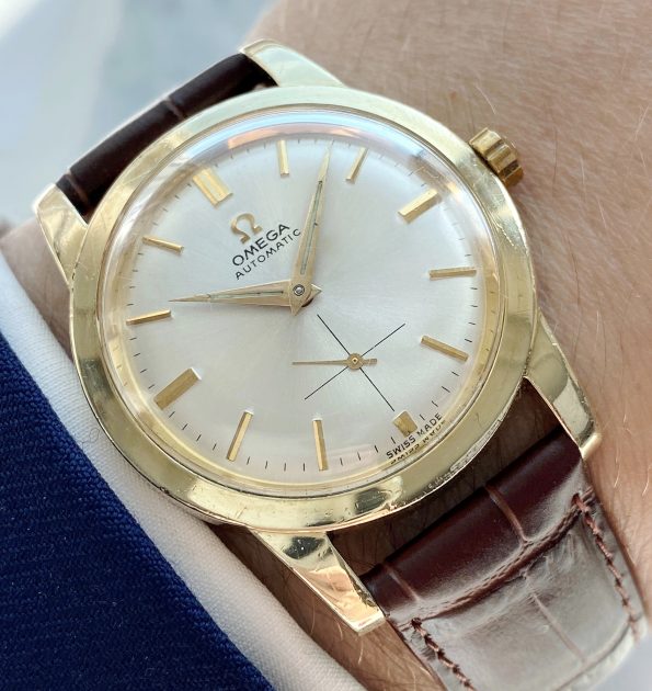 Gold Plated Omega Automatic Bumper Watch ref 2576