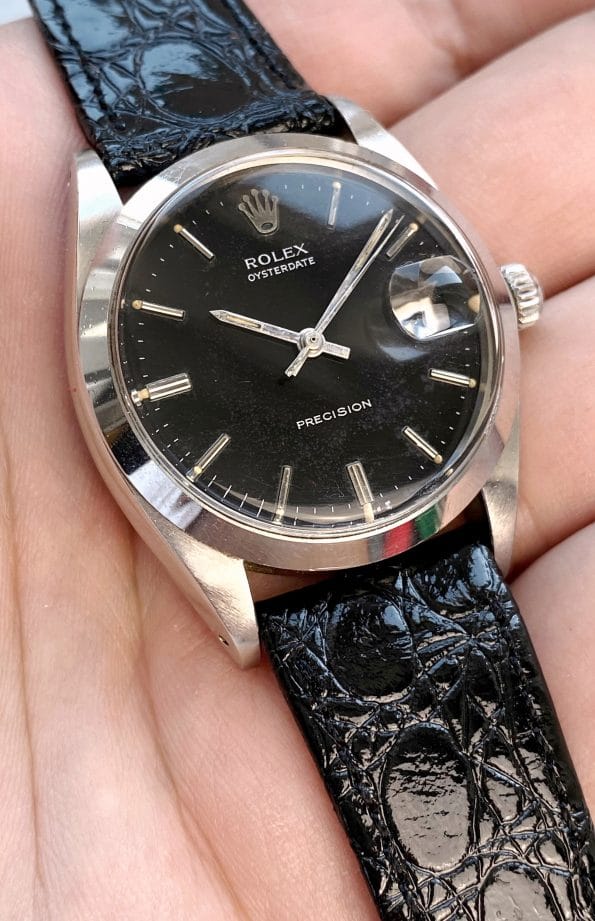 Vintage Rolex 6694 mit schwarzem Tritium Originalziffernblatt